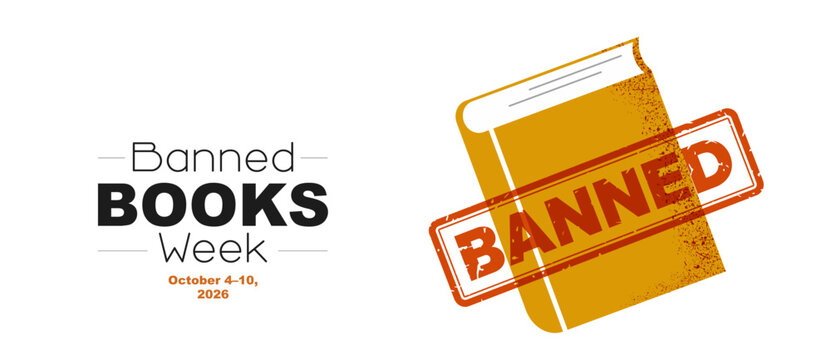 Banned Books Week banner.