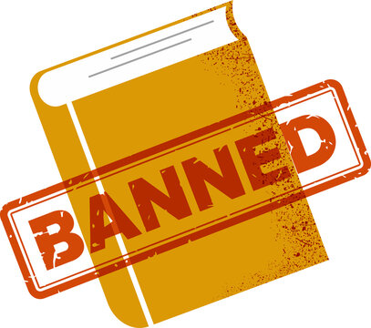 Banned book icon.