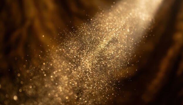 Abstract Golden Dust