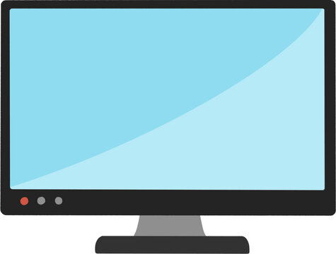 computer monitor with blank screen