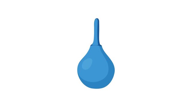 animation of enema bulb for bowel cleansing