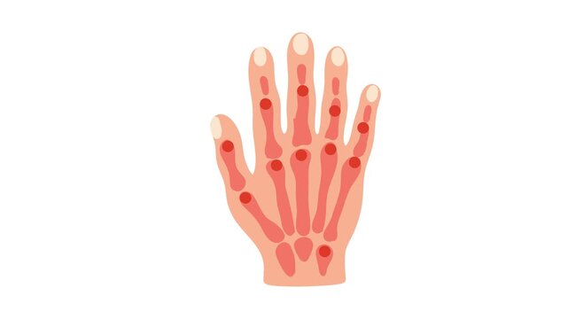 animation of human hand skeleton anatomy