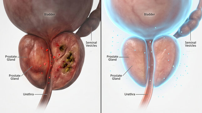 Prostate Gland Anatomy Illustration