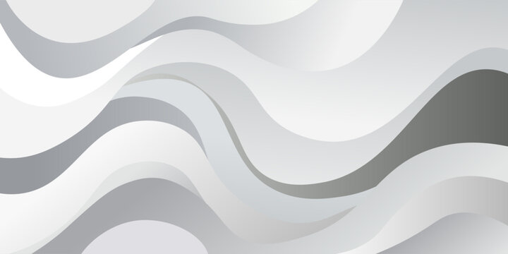 abstract background and gradient gray to black color,  wavy shapes. Vector design layout for business presentations, flyers, posters and invitations