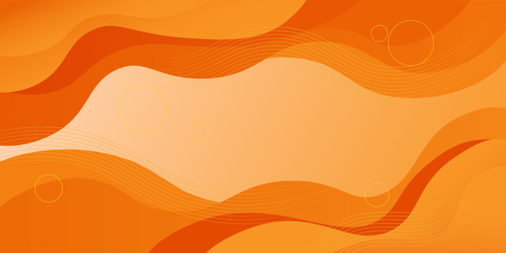 modern abstract background with gradient orange color wavy shapes , for poster. banner, web design, header, cover, billboard, brochure, social media, landing page