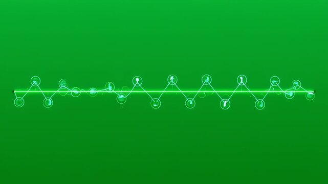 Molecular structure of fatty acids and lipids in smooth green lighting with subtle zoom for biological research