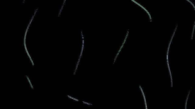 Small translucent worms swim through a dark fluid in a continuous motion. Useful for biological research and scientific laboratory studies.