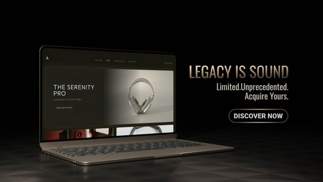 Modern Dark Laptop Mockup