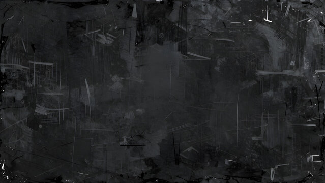 Abstract Charcoal Grunge Texture with Empty Copyspace and Metallic Sheen
