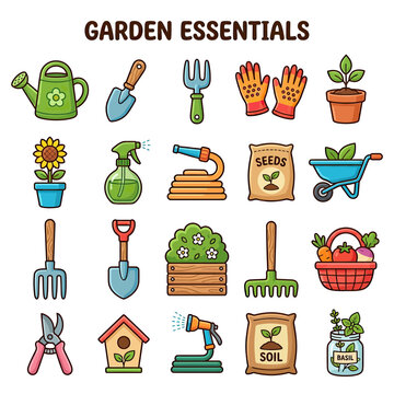 Gardening Tools and Supplies Collection