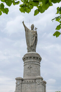 Pope Urban II statue in Chatillon sur Marne, France