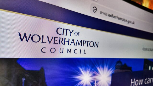 a computer screen with city of wolverhampton council website displayed