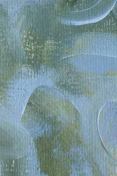 Sophisticated abstract composition combining soft blue, natural green and subtle metallic gold with expressive layered brushwork. A versatile premium backdrop for branding, interiors, fashion and mode