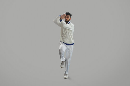 Bowler Bowling ball on grey background