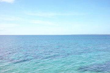 Fototapeta premium Calm seascape seen from above, natural background.