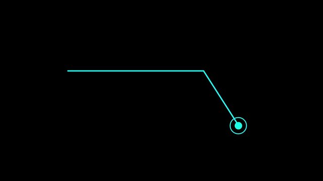 Hud callout rectangle text box animation. HUD graphics around the edges for use in movies, Technological HUD template callout. Motion graphics of hud callout icon. 4k video animation