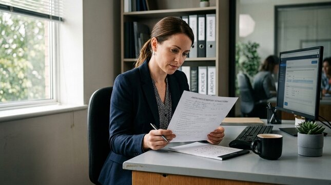 Compliance hotline officer reviewing an anonymous report intake form at a private