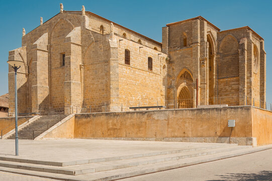 Pilgrims Confront the Blinding Castilian Sun at a Templar Sanctuary