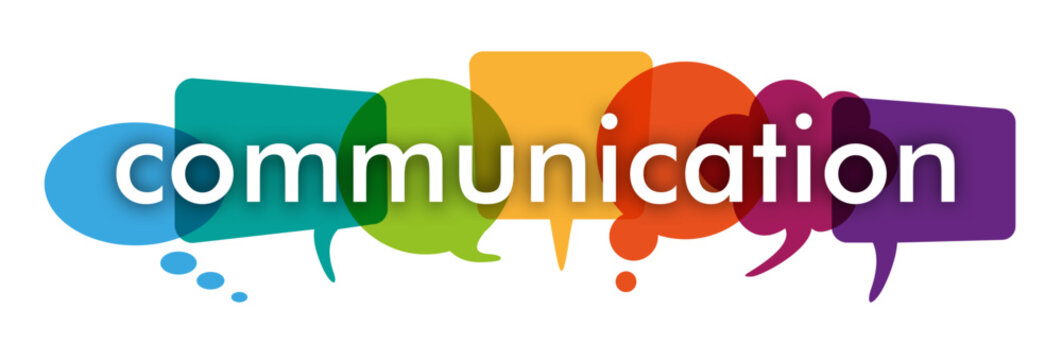 Colored Speech Bubbles Header Communication Transparent