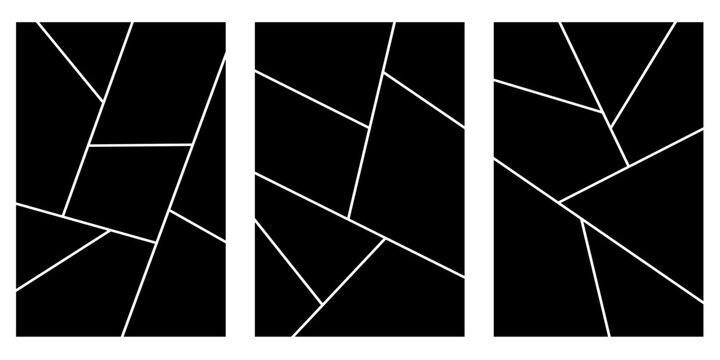 Set of collage grid manga comic book template. Blank page frame for comic book, photo collage, poster, flyer. Collection of anime comic book templates.