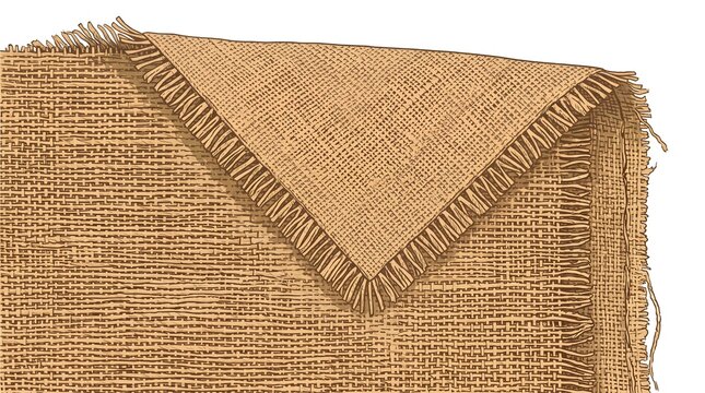Burlap Sack Jute Texture &mdash; Natural Tan Rustic Farmhouse Detailed Vector