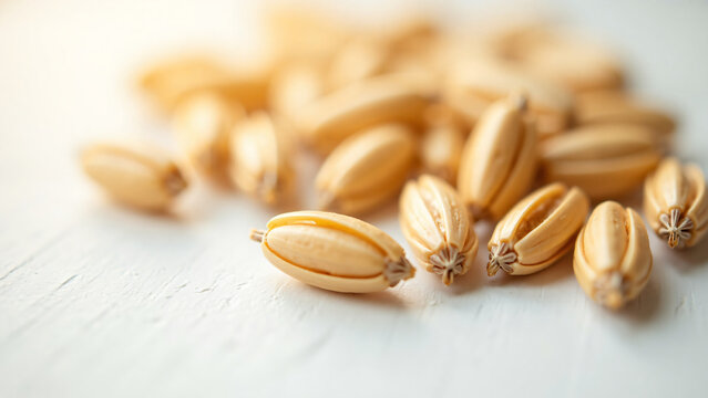 Wheat Grain Close-Up for Marketing Text and Branding