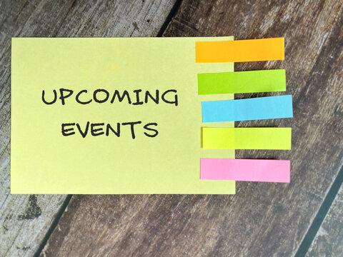 Upcoming Events Reminder Schedule and Planning Concept for scheduling, planning, meetings and productivity.