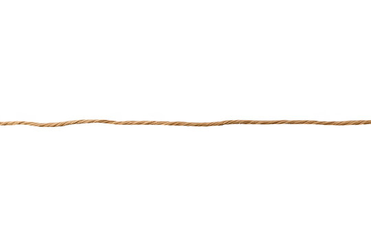 Rustic brown string border with twisted woven fibers