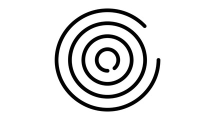 Naklejka premium Concentric Circles Abstract Background
