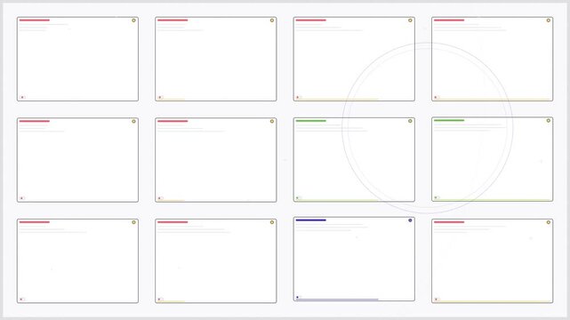 Interactive Grid UI with Ripple Effect and Click Animation