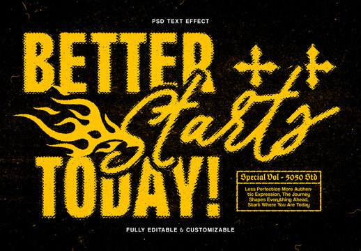 Grunge Distressed Text Effect