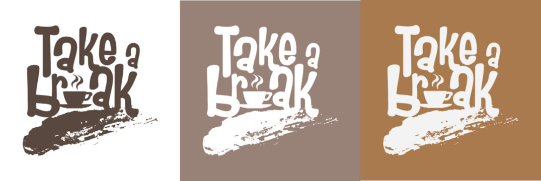 take a break with creatif font design.