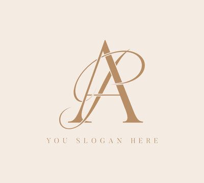 PA AP initial letter monogram logo