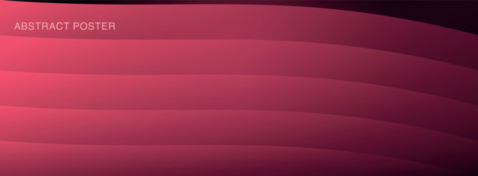 Modern Abstract Pink and Dark Red Gradient Wave Background with Layered Curved Lines