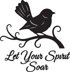 Fototapeta premium Bluebird spirit soar on white background.