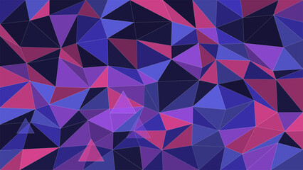 Fototapeta premium Geometric Polygon Gradient Background with Low Poly Triangles and Crystal Facets Variation