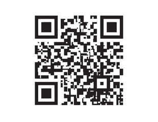 Fototapeta premium Qr Code Silhouette On White Background Digital Data Representation quick