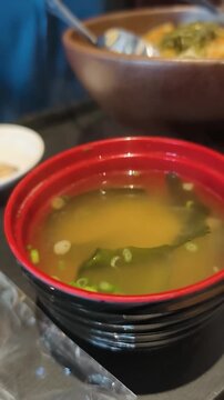 bowl of Japanese soup