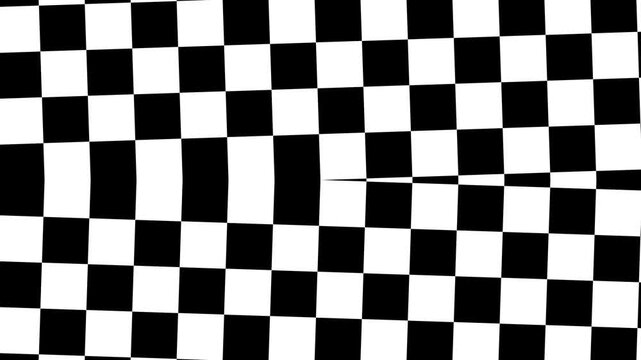 Grid pattern spinning animation with mirror reflection effect
