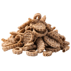 Fototapeta premium Crispy Shredded Wheat Breakfast Cereal Isolated on White Background