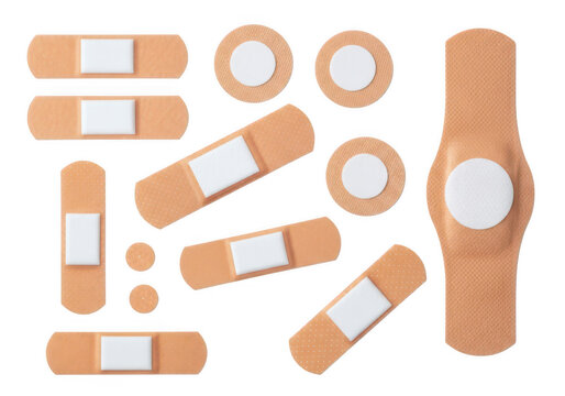 Assorted adhesive bandages and circular patches