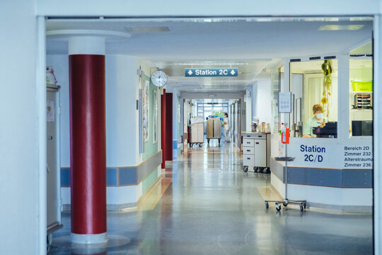 Empty ward in hospital