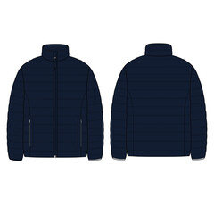 Man's puffer jacket 2d sketch  © iftekhar