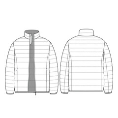 Man's puffer jacket 2d sketch  © iftekhar