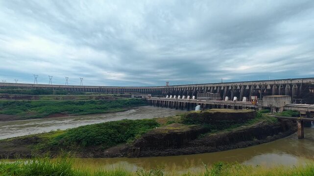 Itaipu Hydroelectric Dam on the Paran&aacute; River, Brazil and Paraguay