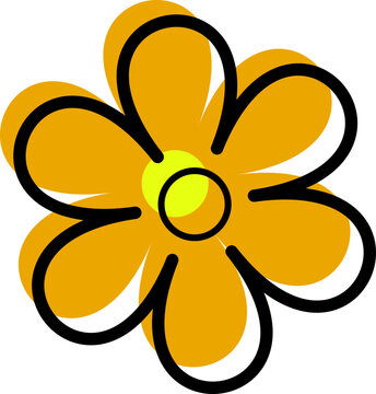 Groovy hippy daisy flowers