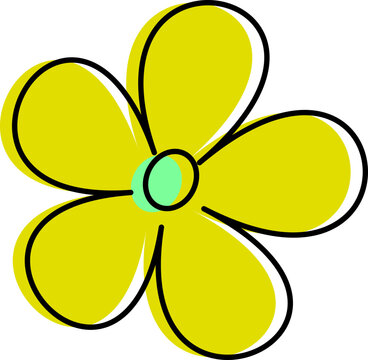 Groovy hippy daisy flowers