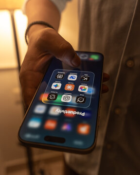 AI apps logo is displayed on the screen of a smartphone, in Bangalore, India, on July 30, 2026
