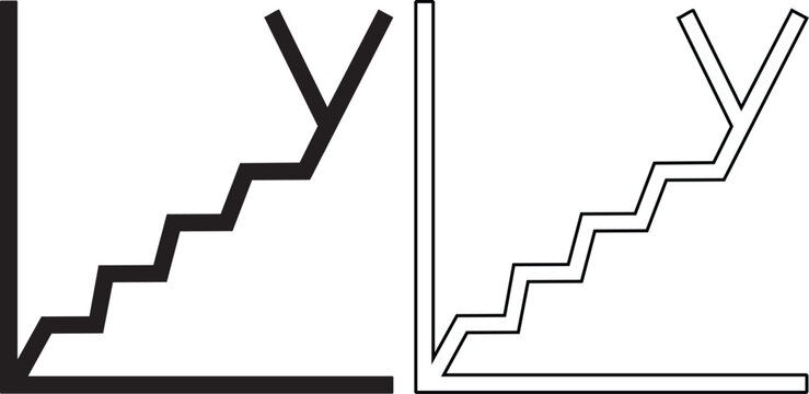 Black and white upward trending arrow graph upward arrow growth chart