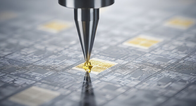 Precision Microchip Manufacturing Process with Robotic Bonding Tool